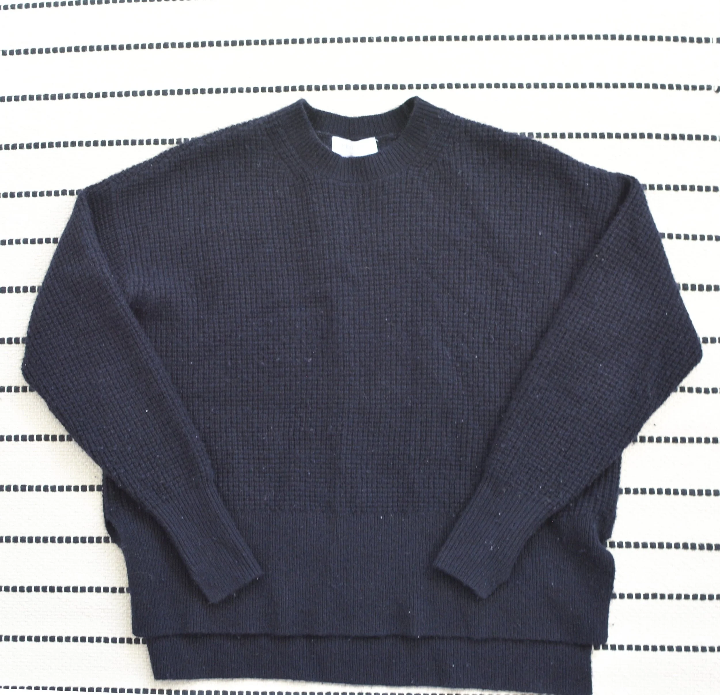 Everlane waffle knit sweater discount